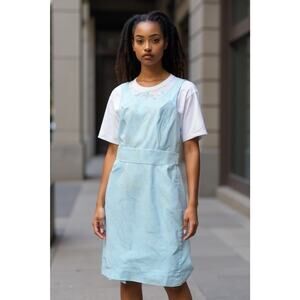 J Crew Womens Light Blue Sleeveless Shift Dress Zippered Size 4
